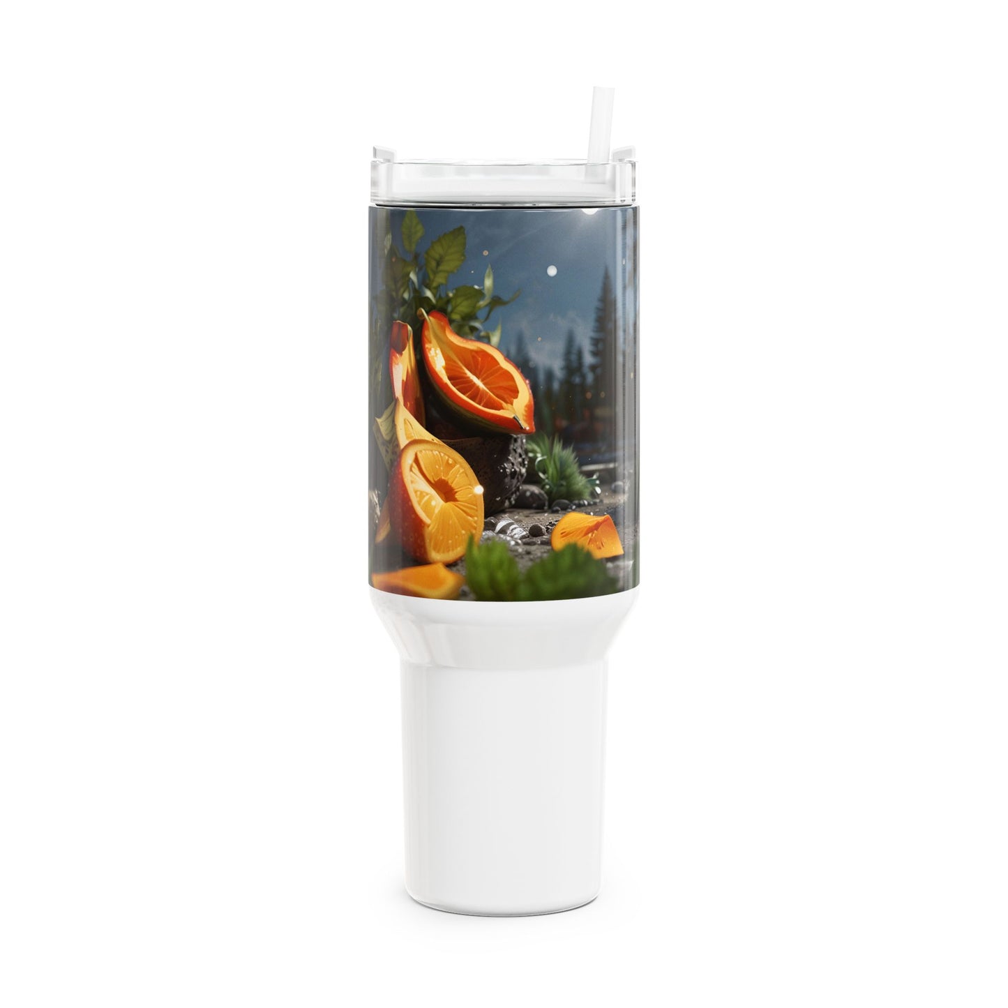 Back to School Oranges Vivid Design - 40oz Tumbler